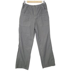 Free People Movement Voyage Cargo Pants Gray Utility‎ Pockets Wide Leg Comfy M